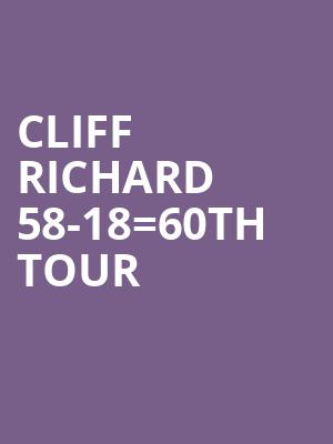 Cliff Richard 58-18=60th Tour at Royal Albert Hall